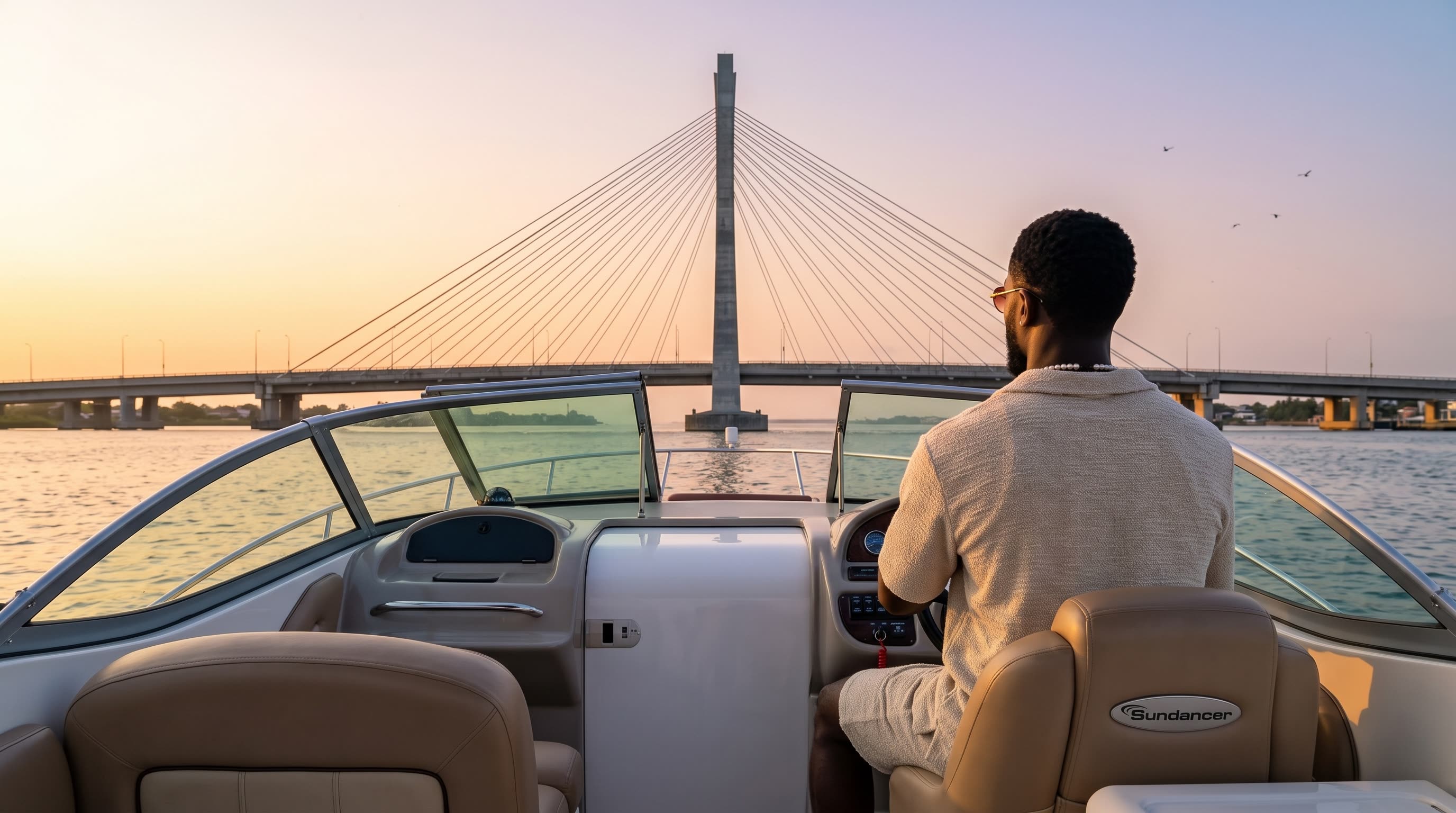 A Posh Marine boat on the water in Lagos